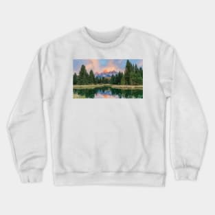 Grand Teton Scene Painting Crewneck Sweatshirt